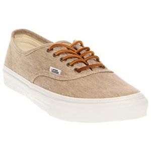 Vans Slim Shoes in Tan & White Women’s 6.5 Men’s 5